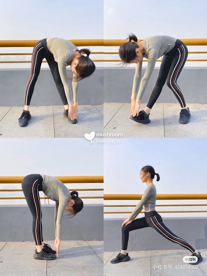 跳绳后记得要进行腿部拉伸，简单步骤如下：