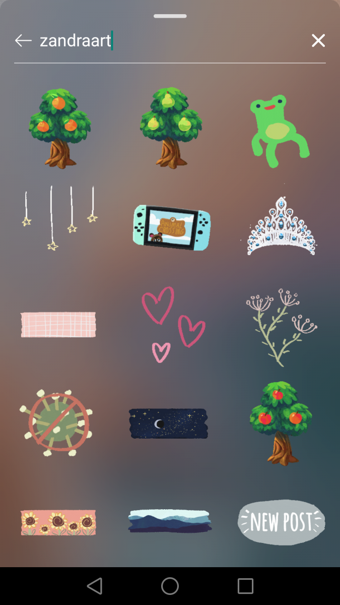 Instagram Stories限时动态GIF关键字:zandraart