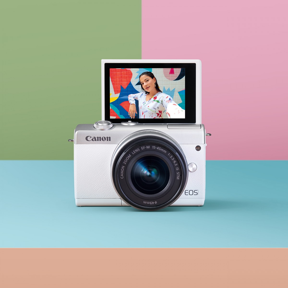 ? 加码推荐美照&VLOG拍摄神器: 虽说手机拍照真的很方便,但若要论画面整体的质感,还是相机更胜一筹!Canon推出的「入门级无反相机」EOS M200 ,就特别适合想要拥有一部小巧便携相机、同时追求可以拍出高质感VLOG和美照的你!