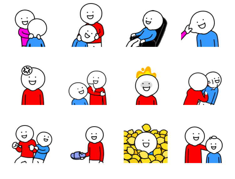 免费WeChat微信表情包：搞笑系列 小蓝动态版