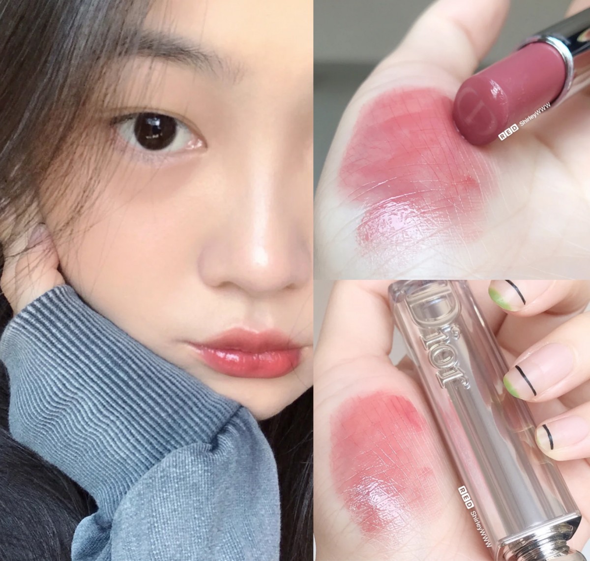 ✨ DIOR Addict Lipstick #722 True 银管722 True质地滋润带微光泽感,上唇可以让唇部瞬间看起来饱满水嫩~色调是淡淡的樱粉豆沙色,素颜可以薄擦显气色,厚涂几遍会特别显豆沙粉嫩色泽~