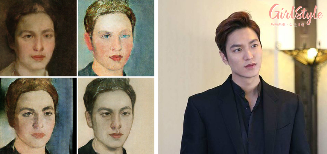 下面来用几张艺人的照片示范一下AI画伯效果 ? ：李敏镐