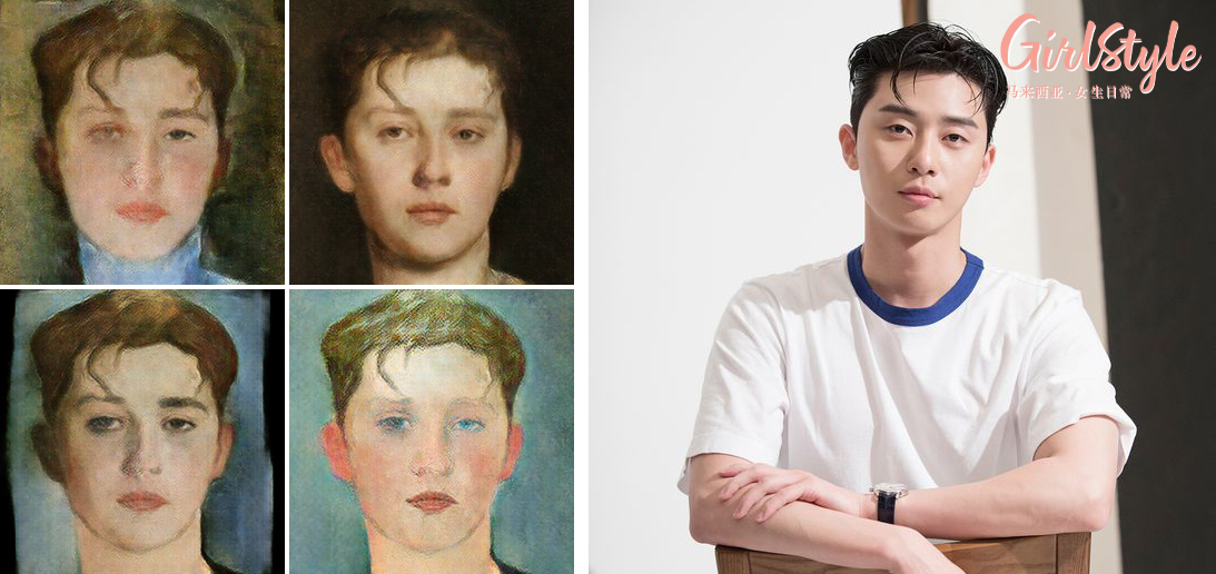 下面来用几张艺人的照片示范一下AI画伯效果 ? ：朴叙俊