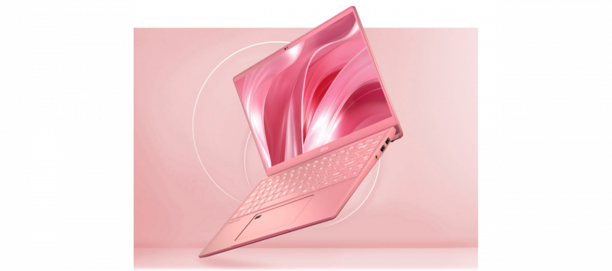 ✨MSI Prestige 14  向来男生用户为多的MSI,月前宣布推出玫瑰粉色版本Prestige 14,强占女性市场!除了配有同色系配件特别吸引,笔电本身的功能性也超强~堪称颜值实力皆能打!?