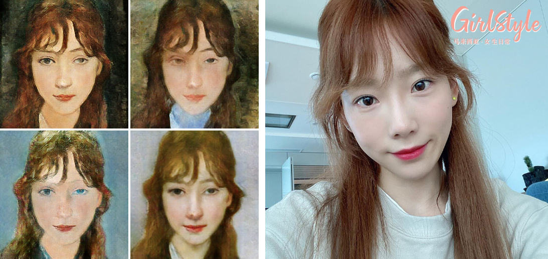 下面来用几张艺人的照片示范一下AI画伯效果 ? ：TaeYeon泰妍