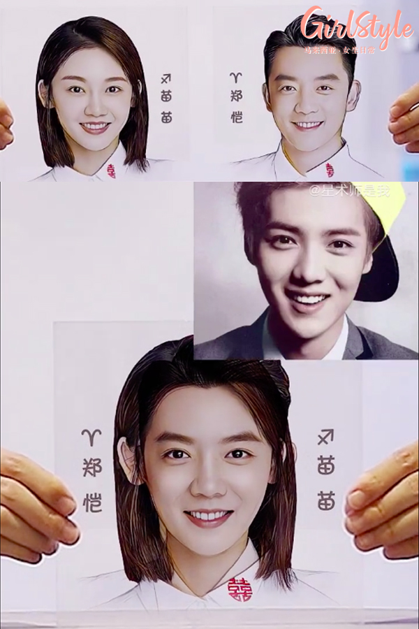 郑恺 + 苗苗 = 鹿晗 新婚夫妇郑恺和苗苗的颜值结合,竟然是和郑恺交情好的鹿晗!看来郑恺夫妇未来的儿子一定颜值巨高吖~?