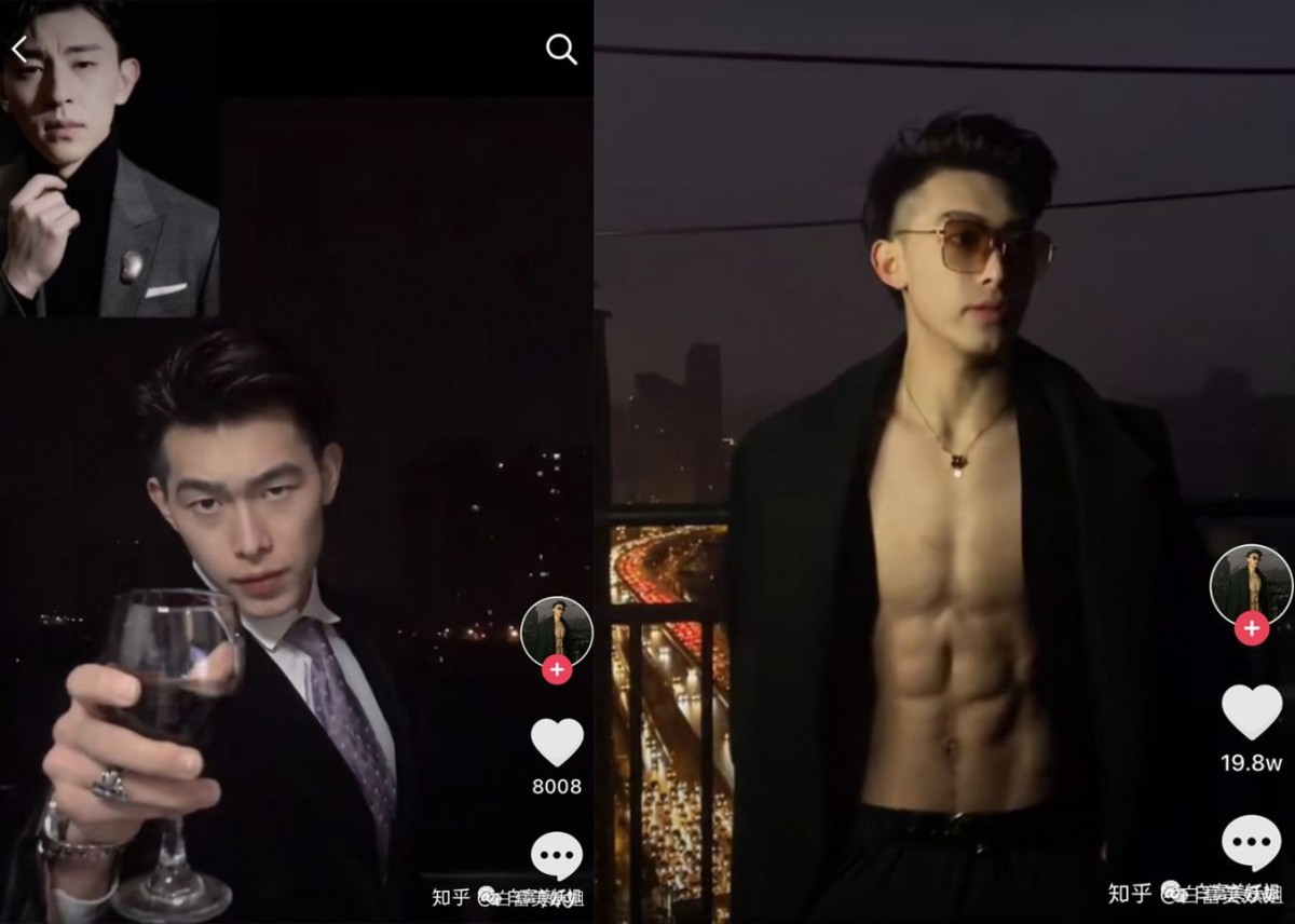 神似当红小生邓伦的这位男神，穿上黑色西装一整个言情小说霸道总裁LOOK，还有巧克力腹肌好身材呢！直播室里看着也觉得颜值颇高～
