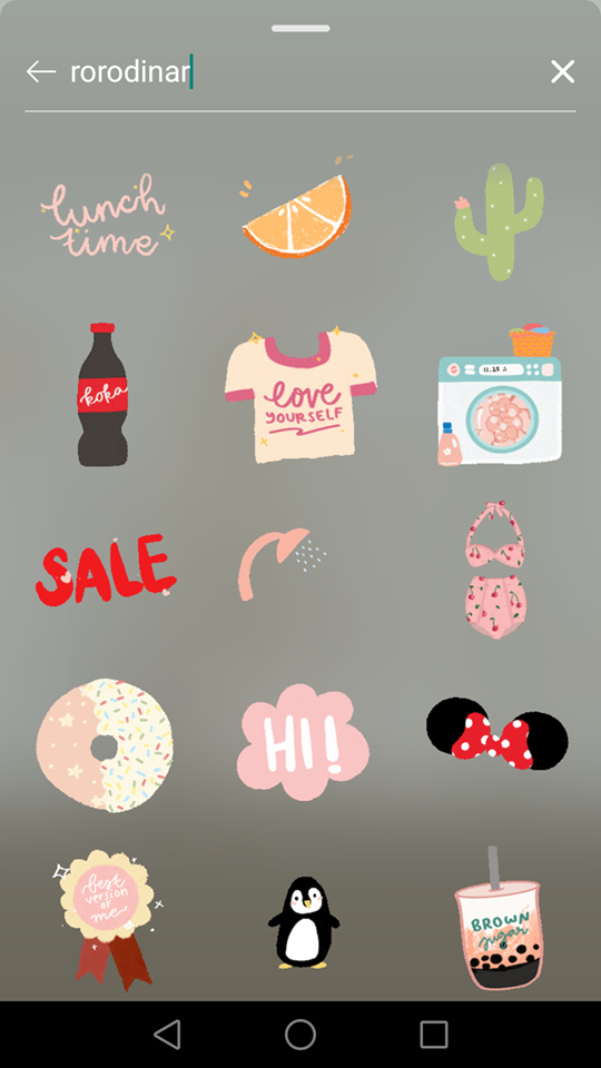 Instagram Story 限时动态GIF搜索关键字:rorodinar