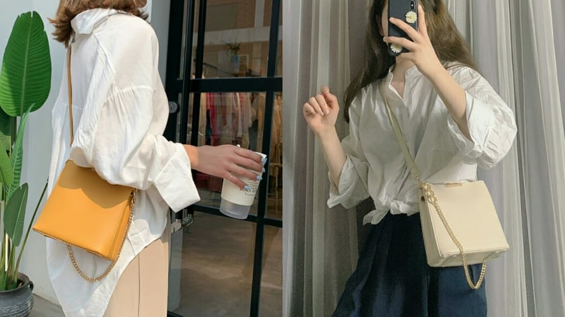 【百搭实用、款式不过时的小方包】 廓形够挺内里也特别能「装」，无论什么年龄层、什么穿搭风格都适合搭配的一款百搭好物！