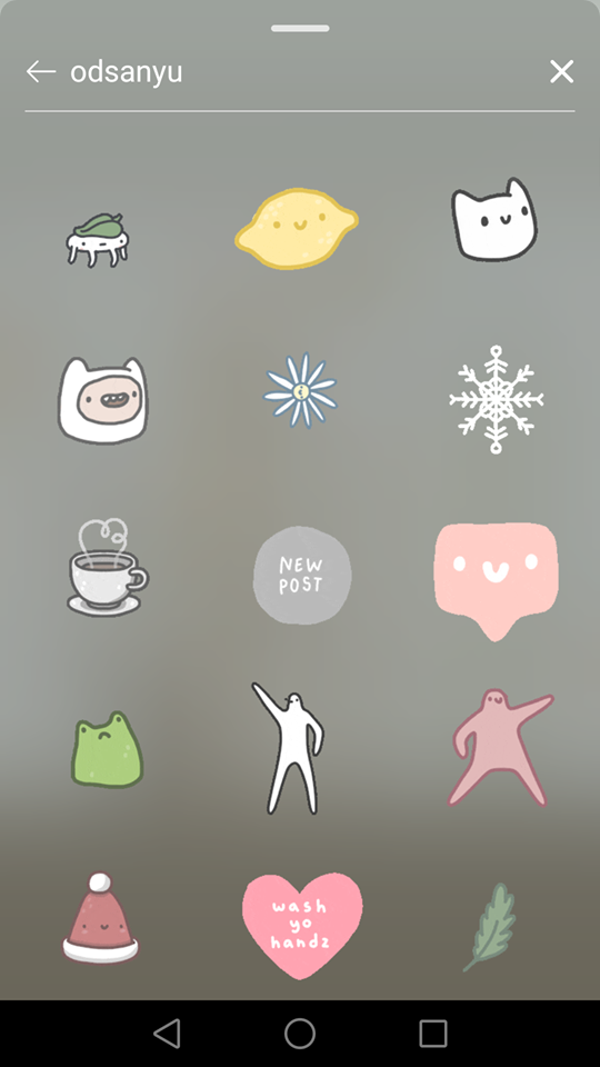 Instagram Story 限时动态GIF搜索关键字:odsanyu