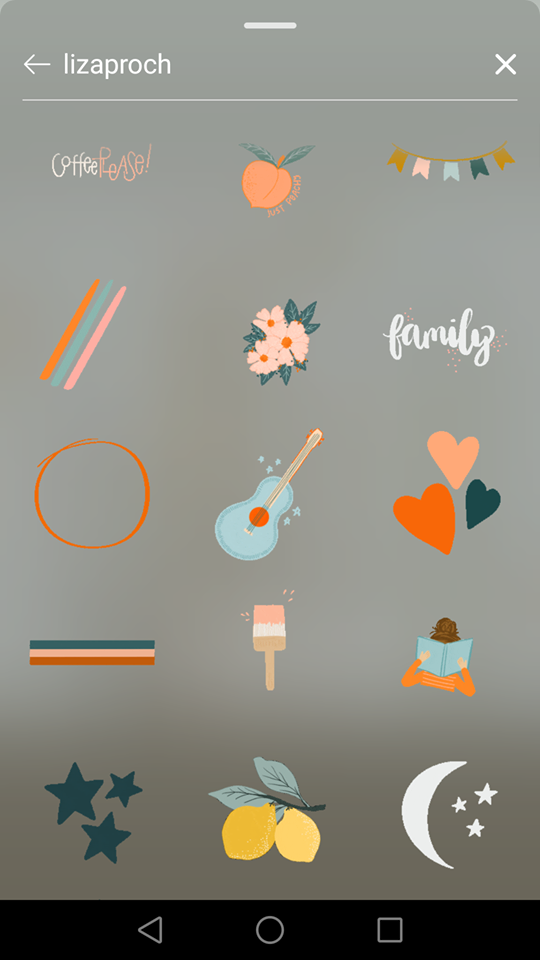 Instagram Story 限时动态GIF搜索关键字:lizaproch