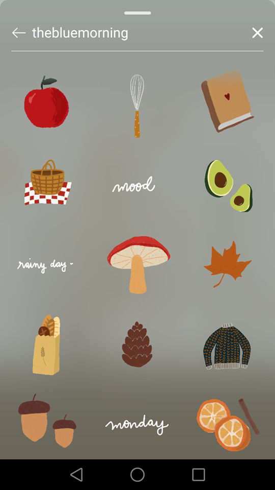 Instagram Story 限时动态GIF搜索关键字:thebluemorning