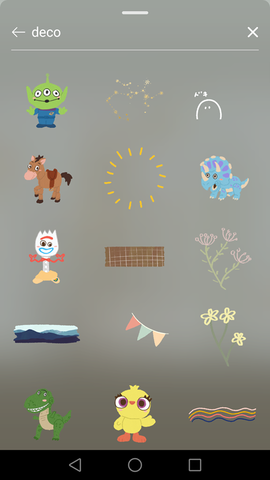 Instagram Story 限时动态GIF搜索关键字:deco