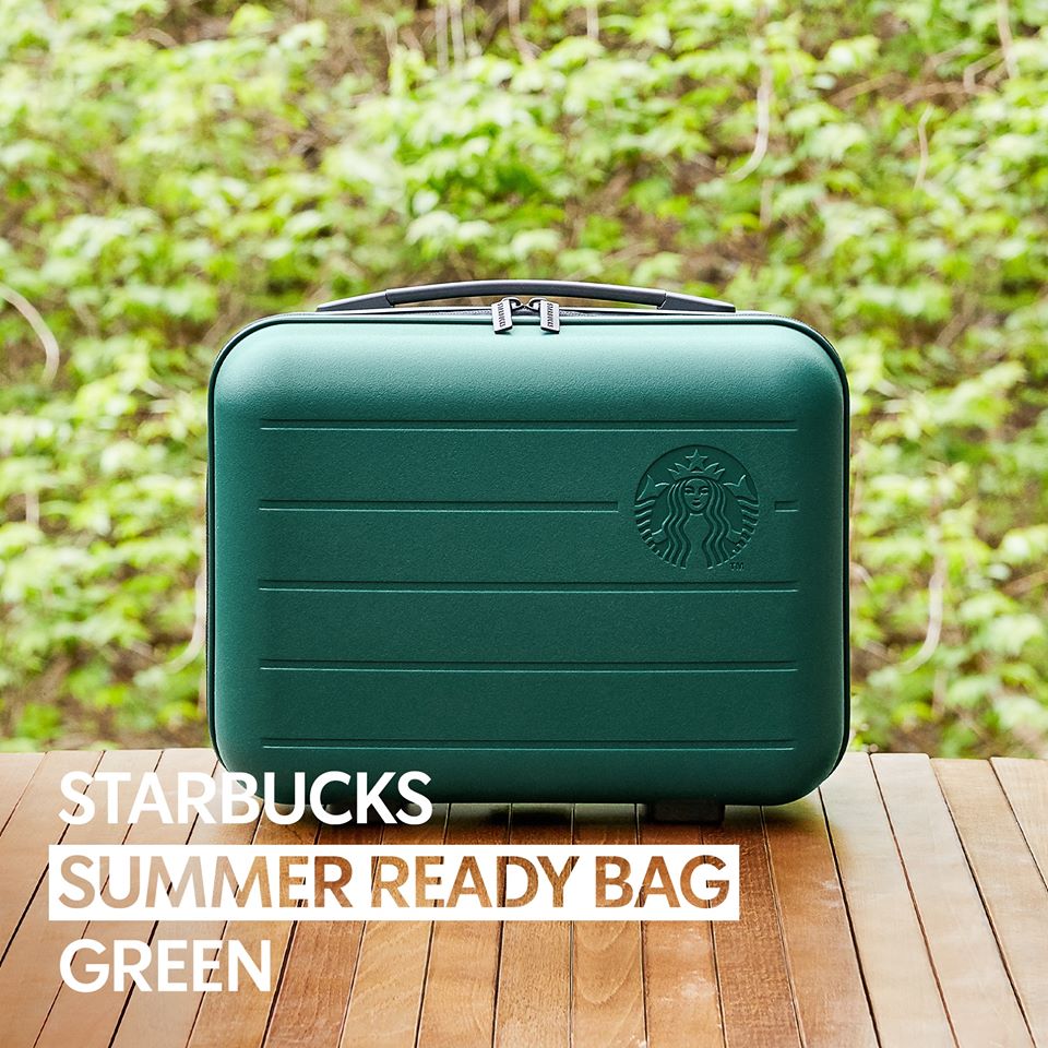 但这次韩国Starbucks推出的季节限定周边绝对颠覆你的想象 ? 竟然超狂推出了「梦幻柔粉色」、「气质夜幕绿」行李箱！
