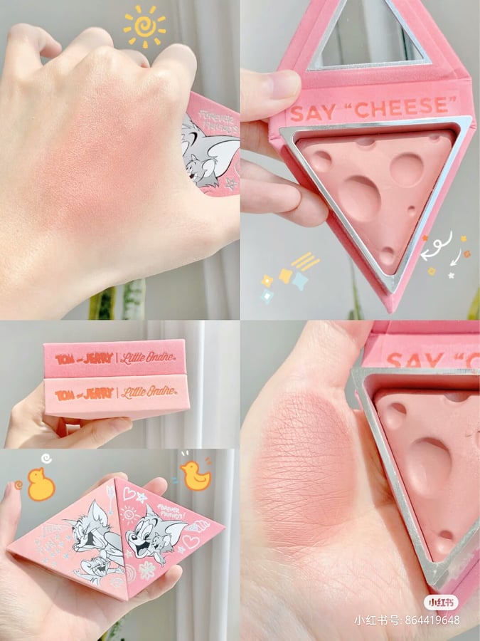 最近Little Ondine小奥汀宣布联名Tom&Jerry推出萌度爆表的芝士腮红礼盒，超有创意的设计难怪一推出就在小红书上掀起热烈讨论～