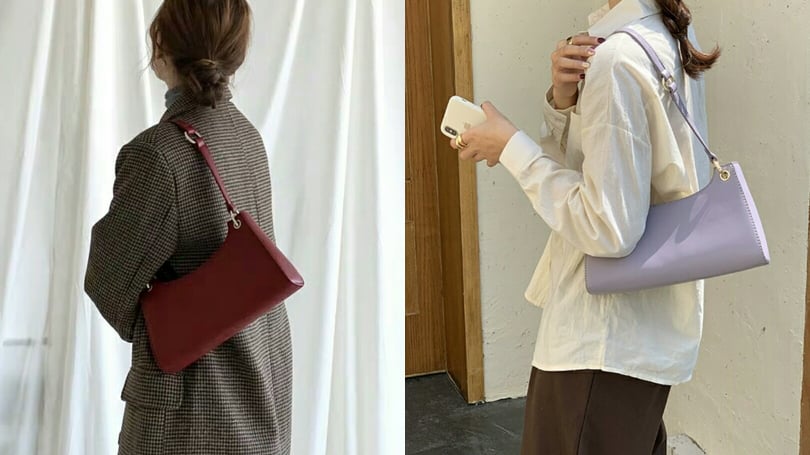 【本季必备INS风网红款法棍包、腋下包】蜥蜴纹设计，适中的背带长度适合手提和斜挎～超推荐酒红色款...根本韩妞风穿搭必备！