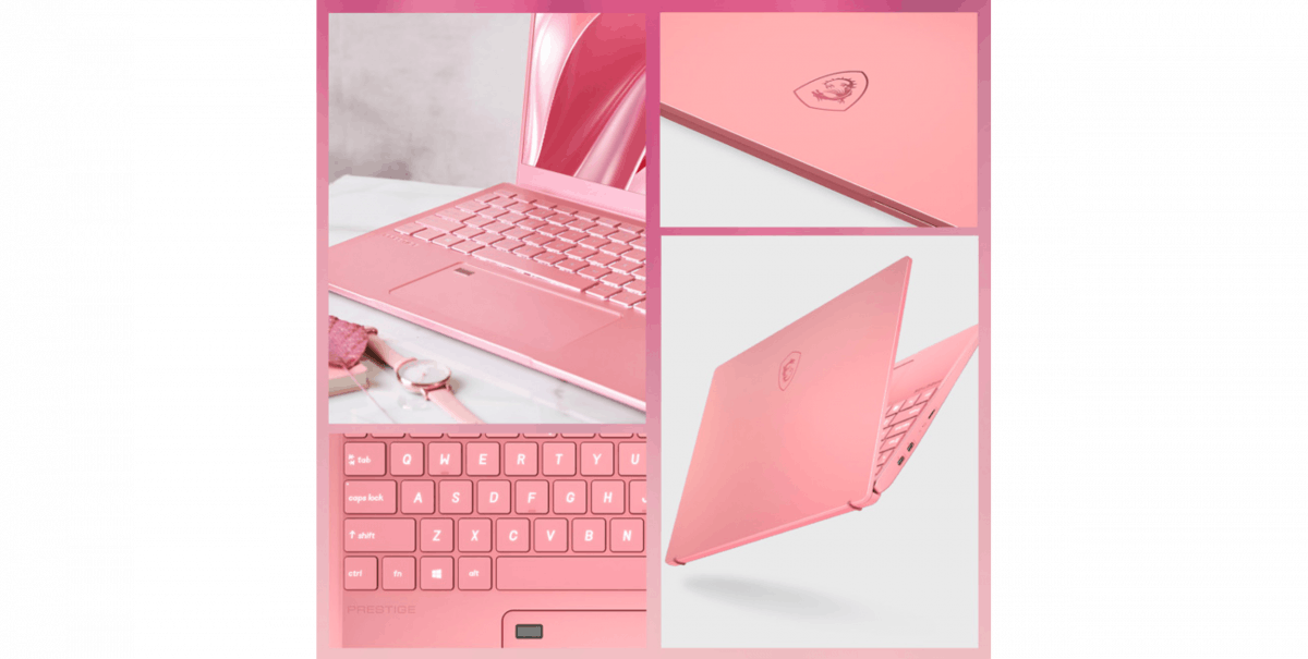 不得不提的当然还有MSI玫瑰粉色Prestige 14 本身的超强功能性~例如第10代Intel Core i7 6核处理器、NVIDIA GeForce MX330显卡、2GB GDDR5尤其适合设计师使用的14寸True Colour屏幕等。