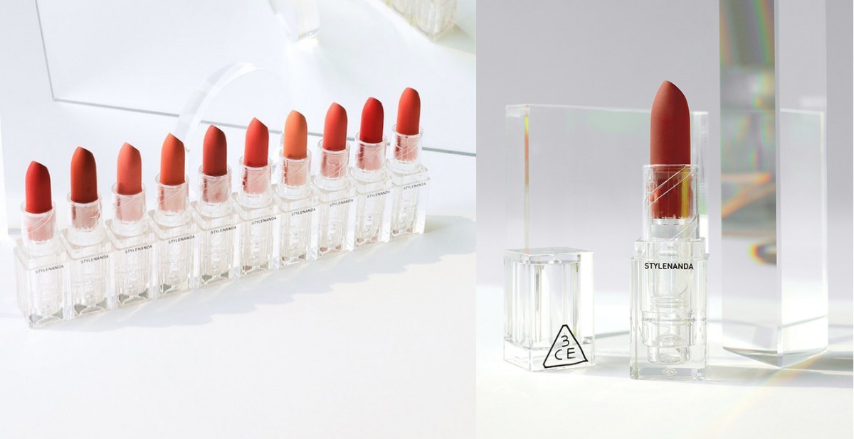 ✨3CE Soft Matte Lipstick 3CE Clear Layer系列中最受瞩目之一莫过于透明外壳的「口红」!该系列口红一共有10色可选,质地是特别有质感的柔雾款。