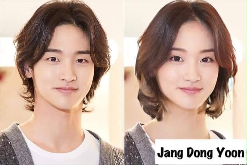 当韩国男明星变成女生模样：张东润