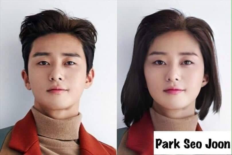 当韩国男明星变成女生模样：朴叙俊