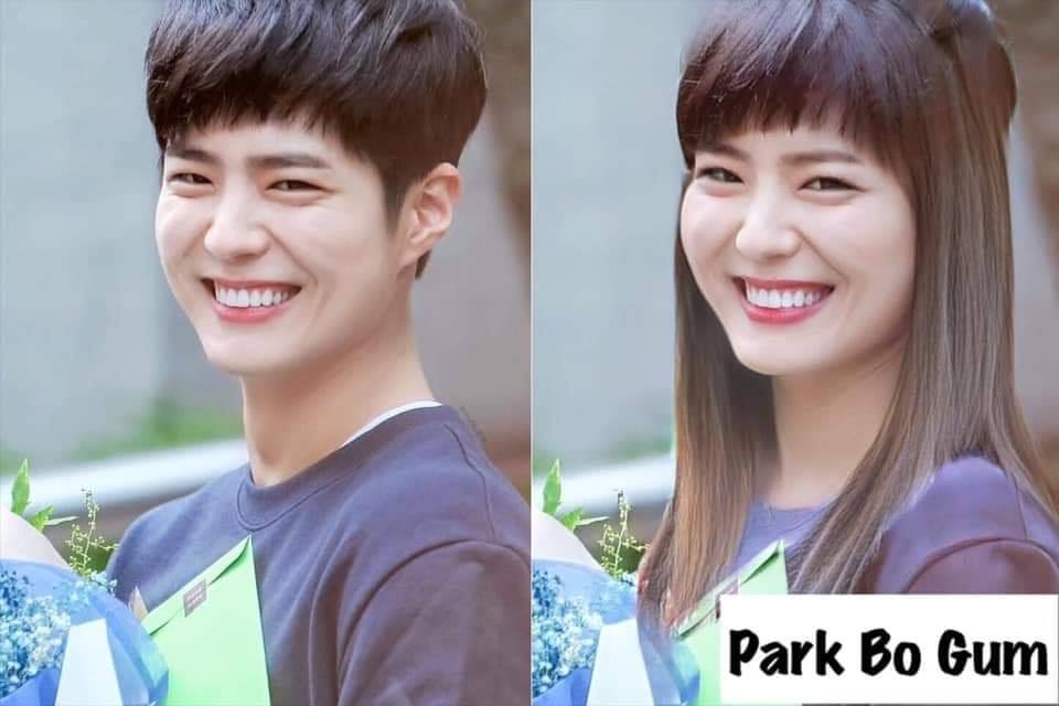 当韩国男明星变成女生模样：朴宝剑