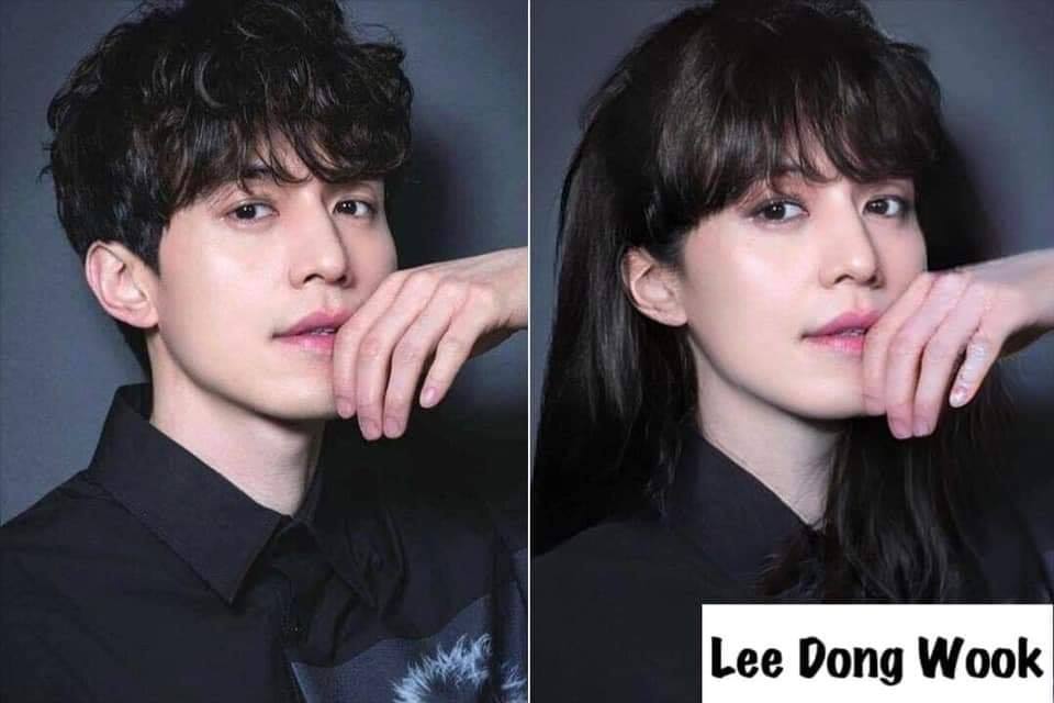 当韩国男明星变成女生模样：李栋旭