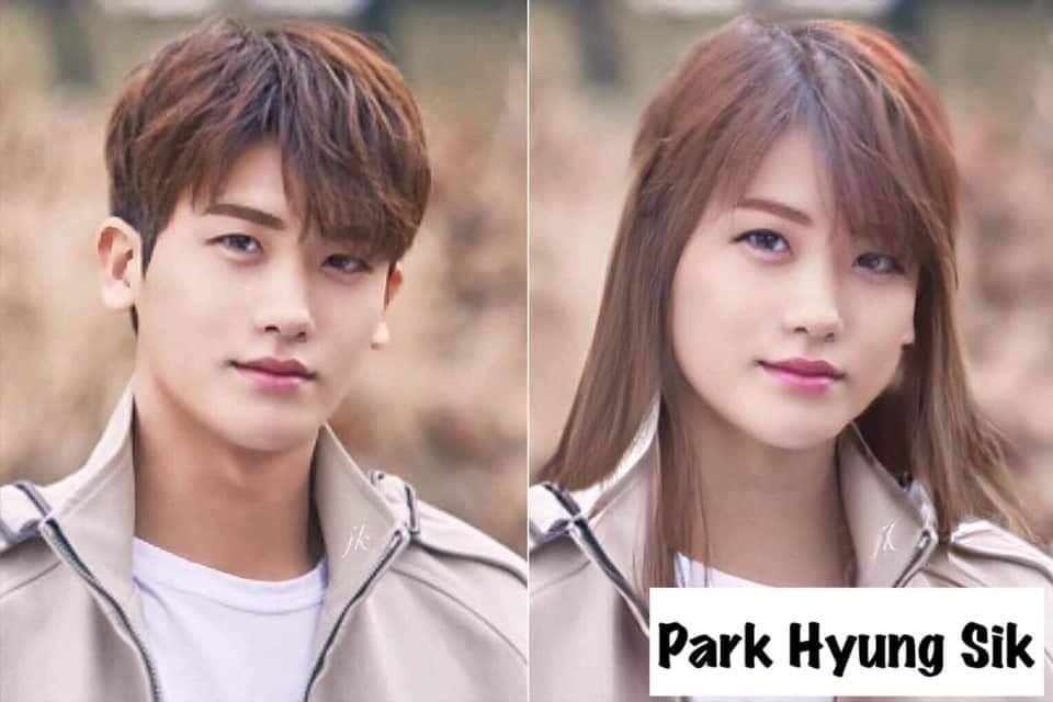 当韩国男明星变成女生模样：朴炯植