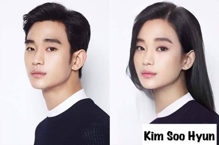 当韩国男明星变成女生模样：金秀贤