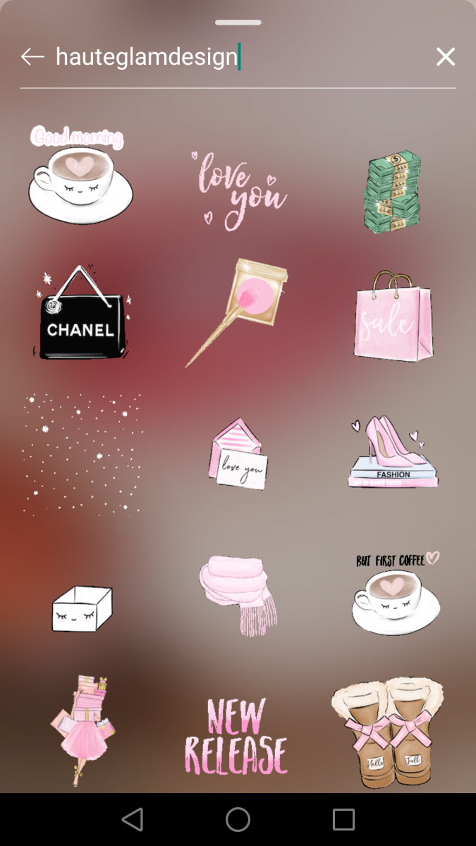 Instagram Story限时动态GIF搜索关键字:? hauteglamdesign