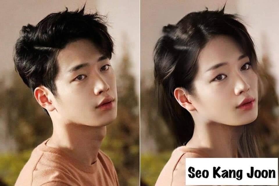 当韩国男明星变成女生模样：徐康俊