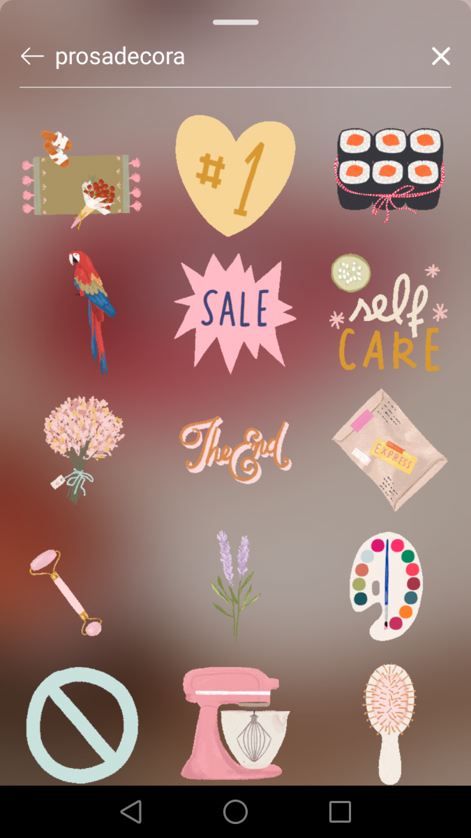 Instagram Story限时动态GIF搜索关键字:? prosadecora