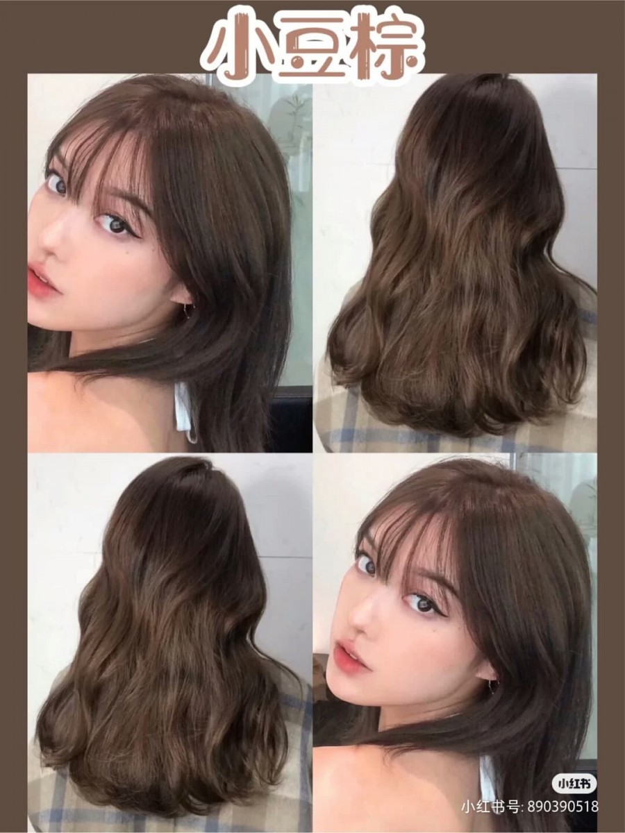 「2020最火显白发色」小豆棕色:黄皮超友好的一款发色~低调自然但气质超佳!