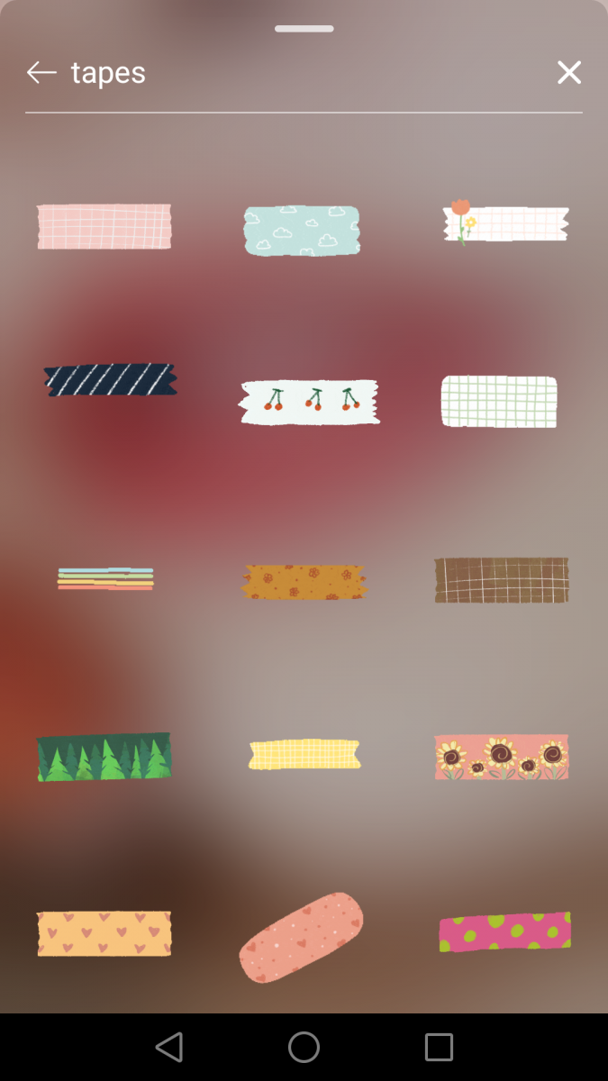 Instagram Story限时动态GIF搜索关键字:? tapes