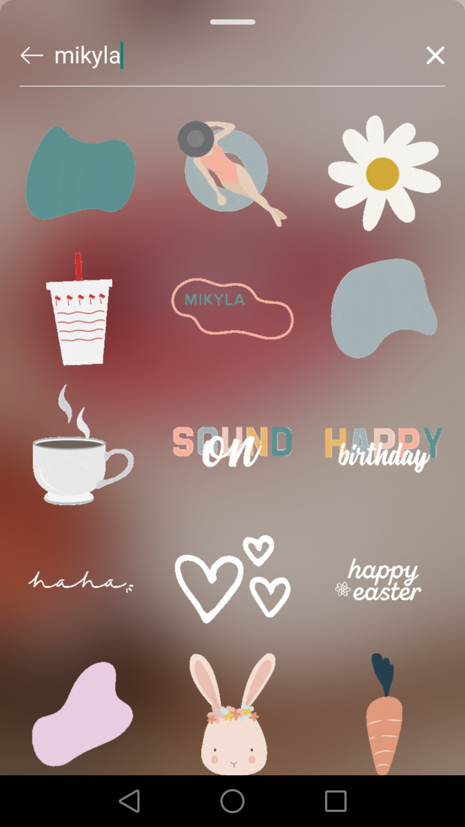 Instagram Story限时动态GIF搜索关键字:? mikyla