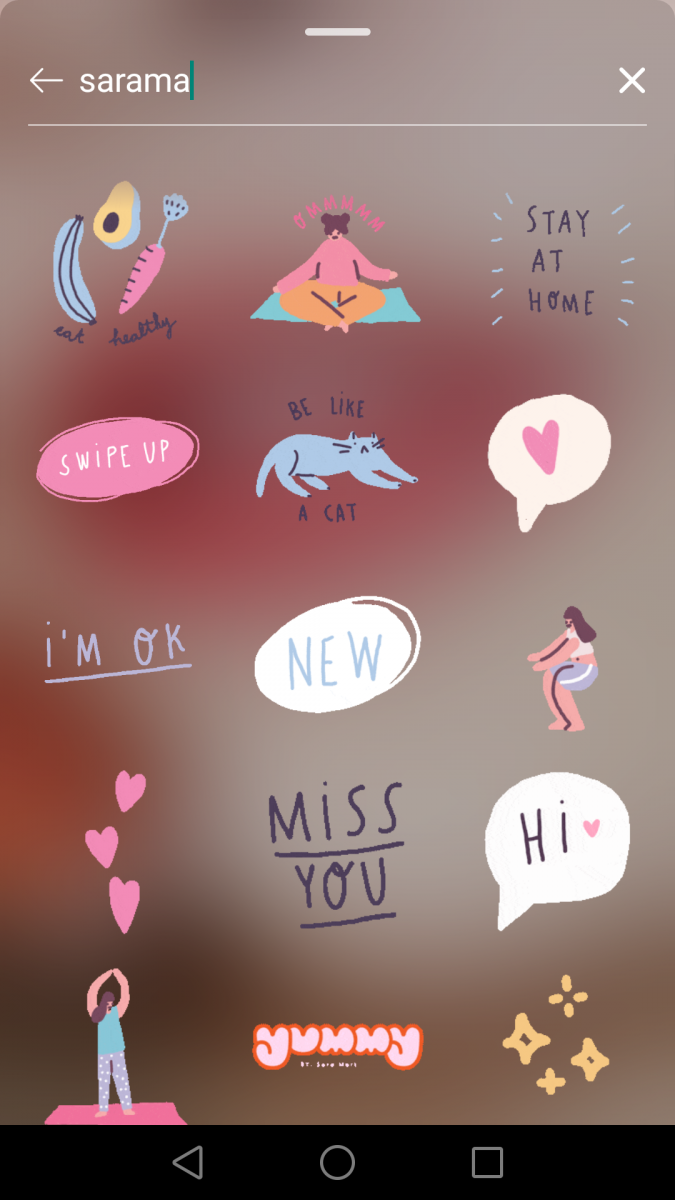 Instagram Story限时动态GIF搜索关键字:? sarama