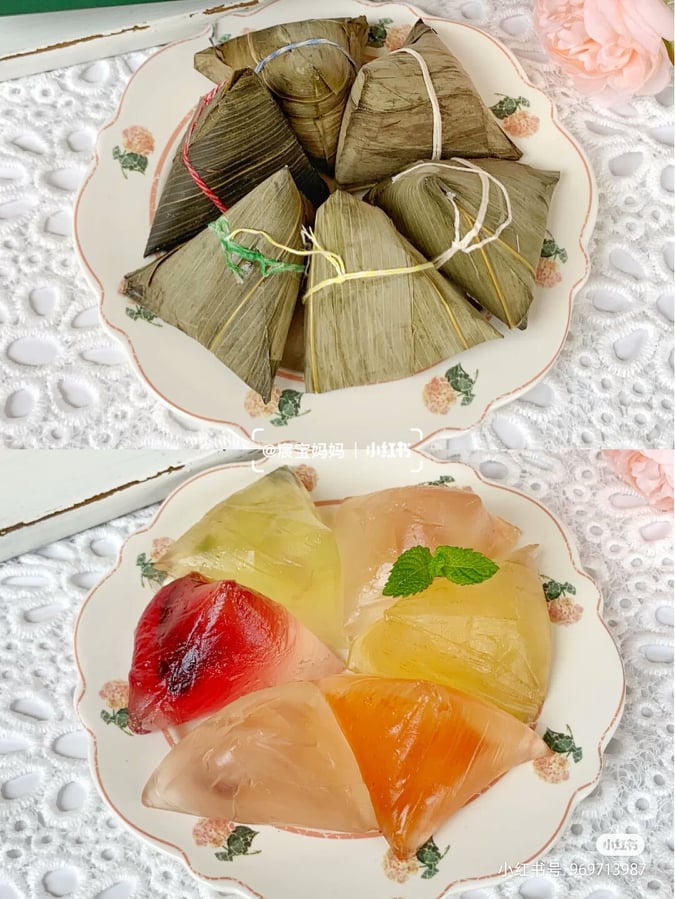 马上来给大家双手奉上「零失败超Easy水晶粽子制作教程」，不止好吃还特别Instagrammable呢（笑）? 需准备的材料包括：西米Sago 500g、白砂糖60g、玉米油40g、热水100g；粽叶、以及自己喜欢吃的水果切块。