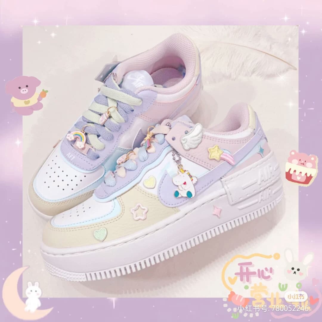 暴击少女心 小红书爆红 奶油马卡龙色 Nike Air Force 1 在大马也能买到 Girlstyle 马来西亚女生日常