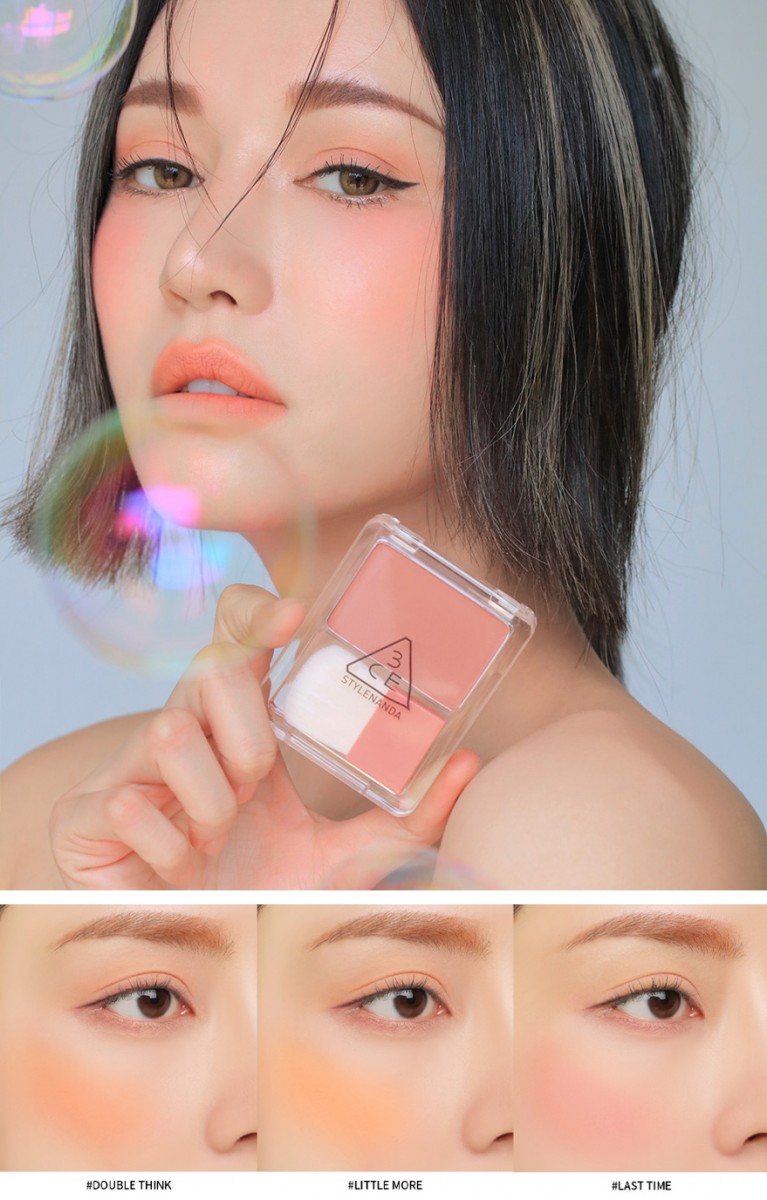 其中#Little More 和 #Double Think 都偏杏调、橘调,#Last Time则是白皮黄皮女孩都适合入手的奶油桃粉色~