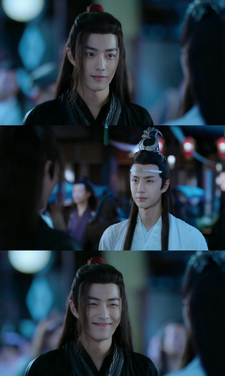 《陈情令》蓝忘机(王一博 饰) 待人一直冷冷的蓝忘机,明明初始时对魏无羡一如既往一脸冷漠,甚至婉拒对方友好表示可以交朋友的提议。结果打脸真香现场来啦 ?