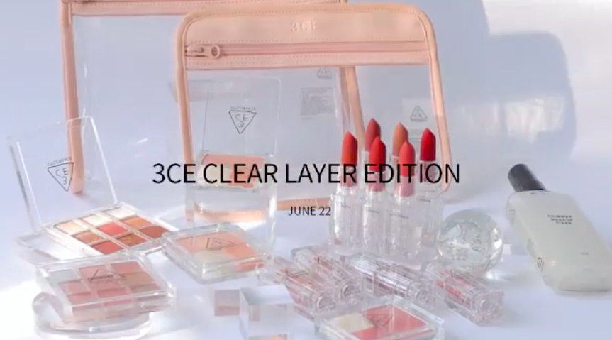 喜欢以上3CE Clear Layer系列的彩妆控们,务必Mark好STYLENANDA官网6.22开售日期、准备双手奉上钱包喽 ?❤️
