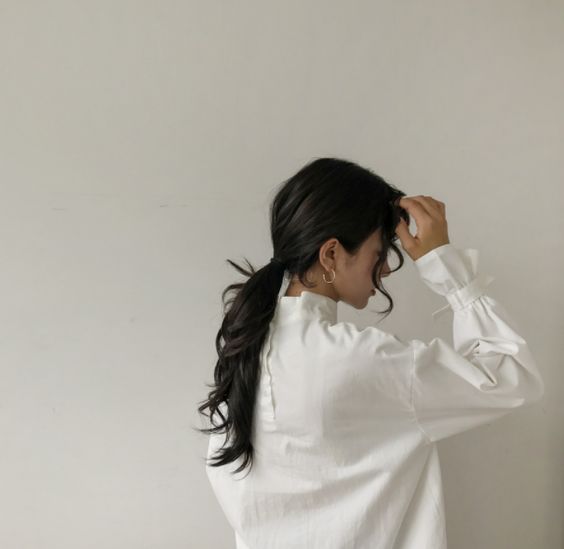 韩式低马尾变化