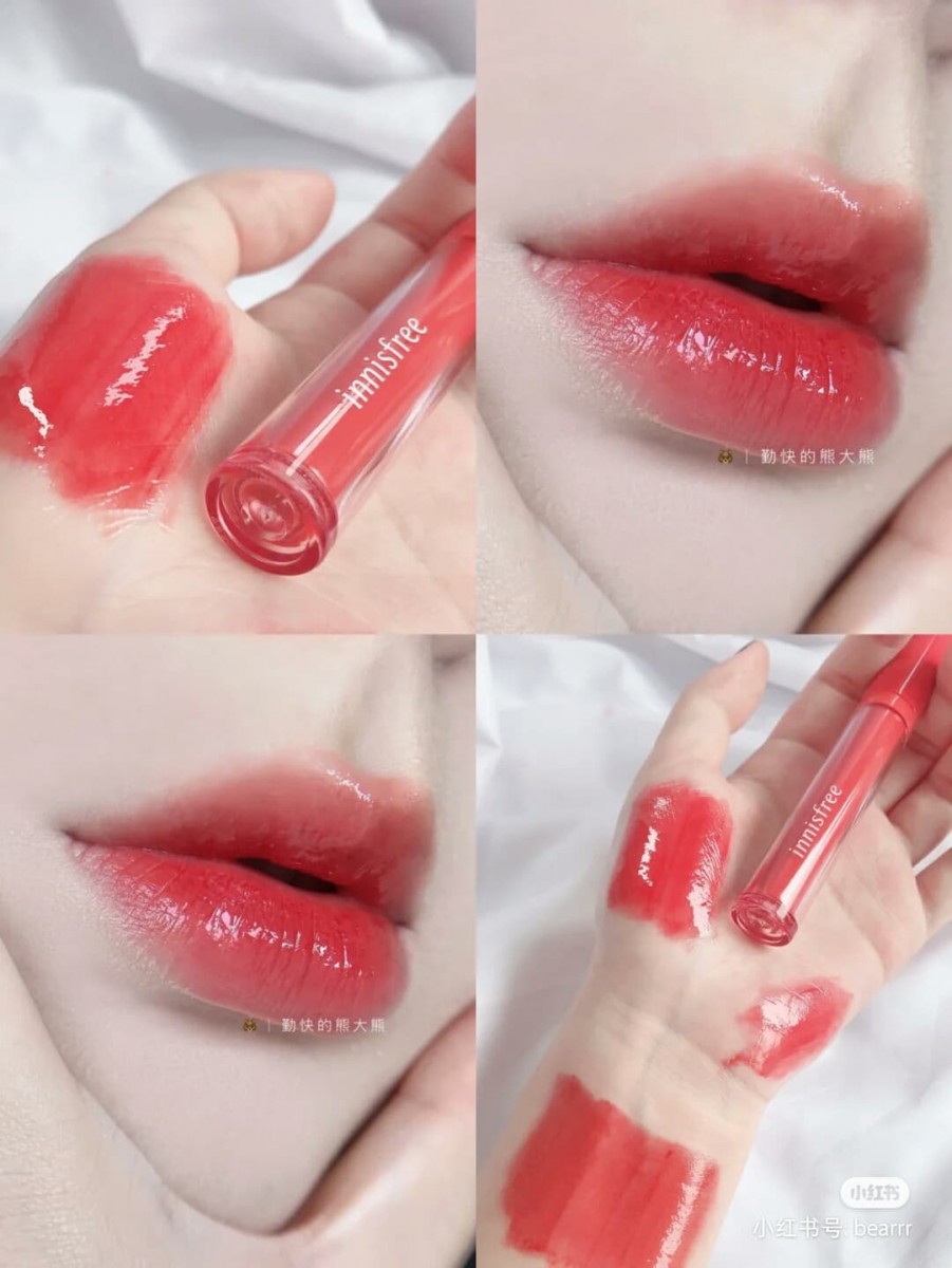 Innisfree Fruity Squeeze Tint ♡ 07号是红西柚刨冰色泽,特别元气百搭的「女孩感」西柚色~