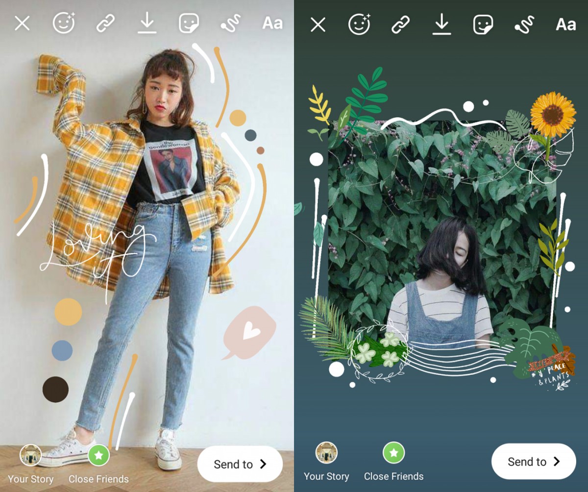 好看的Insta Story排版不一定需要下载其他APP、或者用很长时间修图才能完成;简单透过线条、GIF、文字等元素稍加排版,也能做出很棒的效果哟 ♡