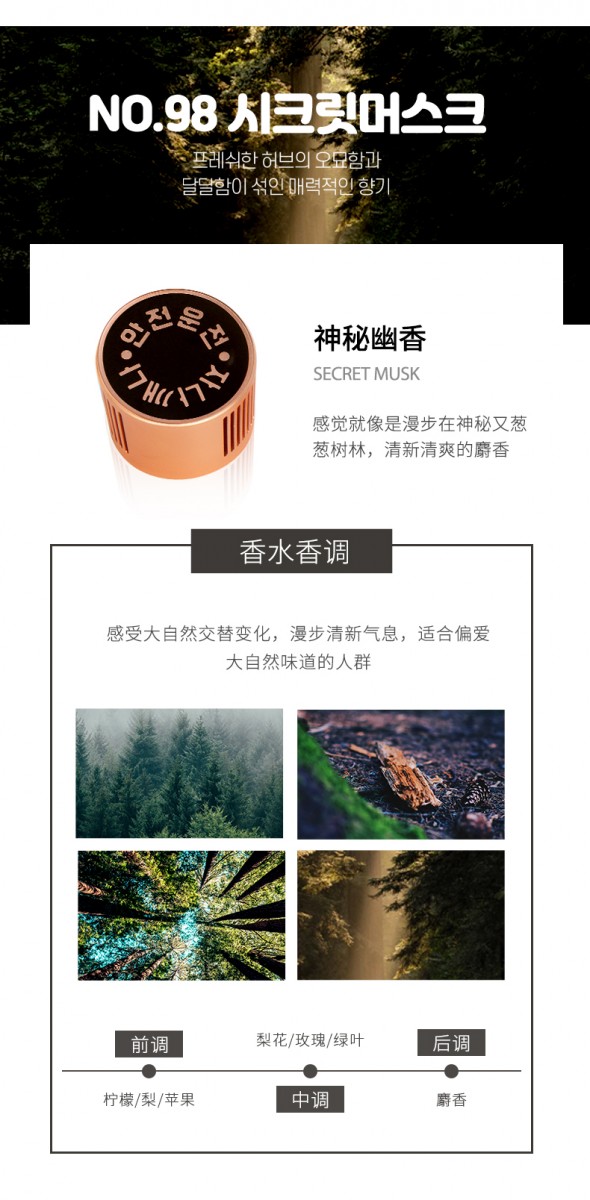目前W.DRESSROOM推出了3款香味可选： ✨ 甜美清香：PEACH BLOSSOM 樱花桃子 ✨ 晨雨小清新：APRIL COTTON 四月棉 ✨ 大自然芬香：SECRET MUSK 神秘幽香