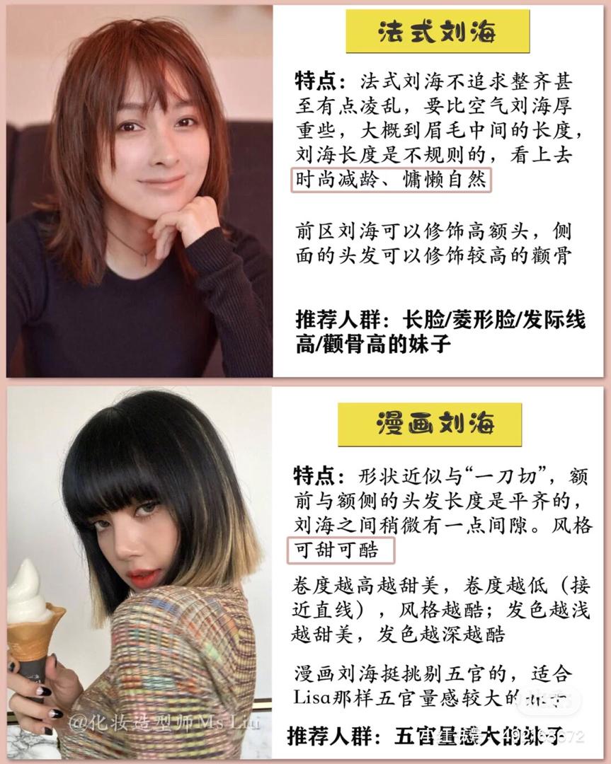 法式: 漫画刘海