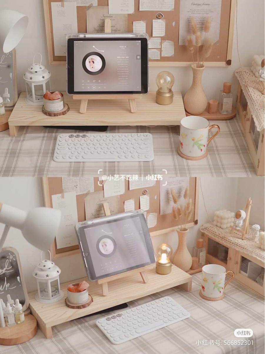 今天小编来给想要改造书桌小天地的女生们分享一系列好物,透过布置点缀和收纳,营造属于你的更良好居家工作或学习环境: