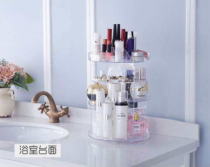 6、旋转式护肤彩妆品收纳架 RM25.90 >> 链接 圆直筒设计省空间、收纳能力也超赞！尤其护肤品或香水瓶瓶罐罐很多的Girls，绝对值得拥有一组这款收纳架，想要用什么都更加一目了然、轻松找到～