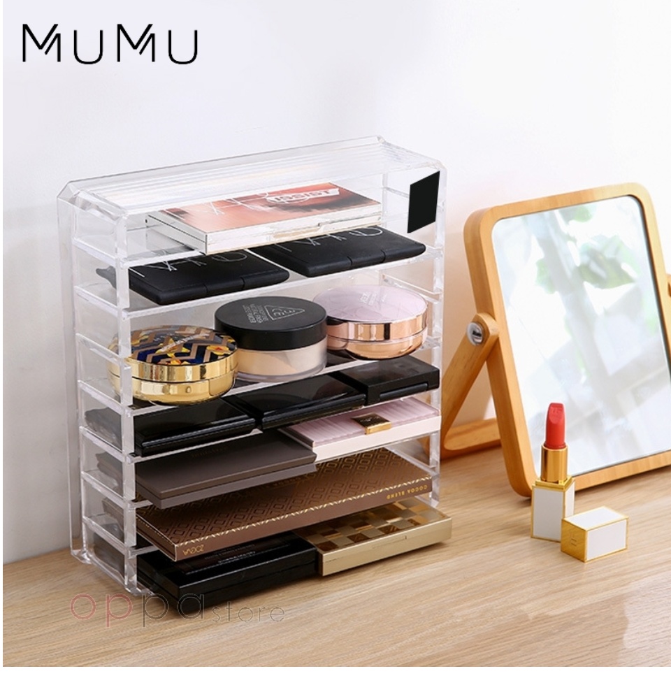 2、气垫眼影盘透明收纳盒 RM39.80 >> 链接 这款收纳盒的间隔板可以依据需求自己摆放，不用担心气垫或眼影盘太厚放不进～无论是直立或平躺着都能妥善帮你做好收纳工作！