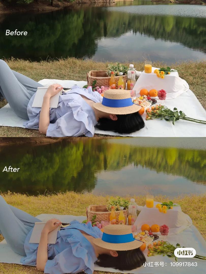 野餐暖色系油画感 5