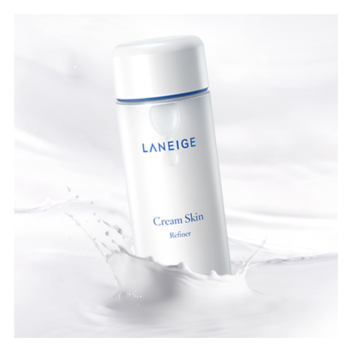 Laneige Cream Skin Refiner 牛奶细肤化妆水（150ml） RM125 >> 链接 Laneige家除了晚安面膜、唇膜和面霜卖得好，在韩国她们家的Cream Skin爽肤水也是常年热销款！Cream状的它上脸保湿力堪比面霜，但用起来确实化妆水的清爽度，有同时使用了水感+乳液状护肤品的感觉～